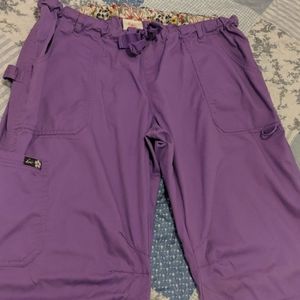 Purple scrub pants
